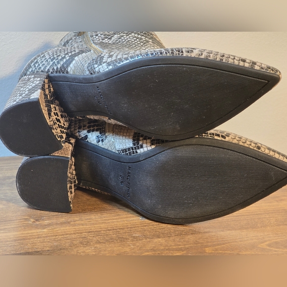 NWOT Marc Fisher Snakeskin Leather Ankle Boots Women's Size 6.5M - Picture 7 of 10